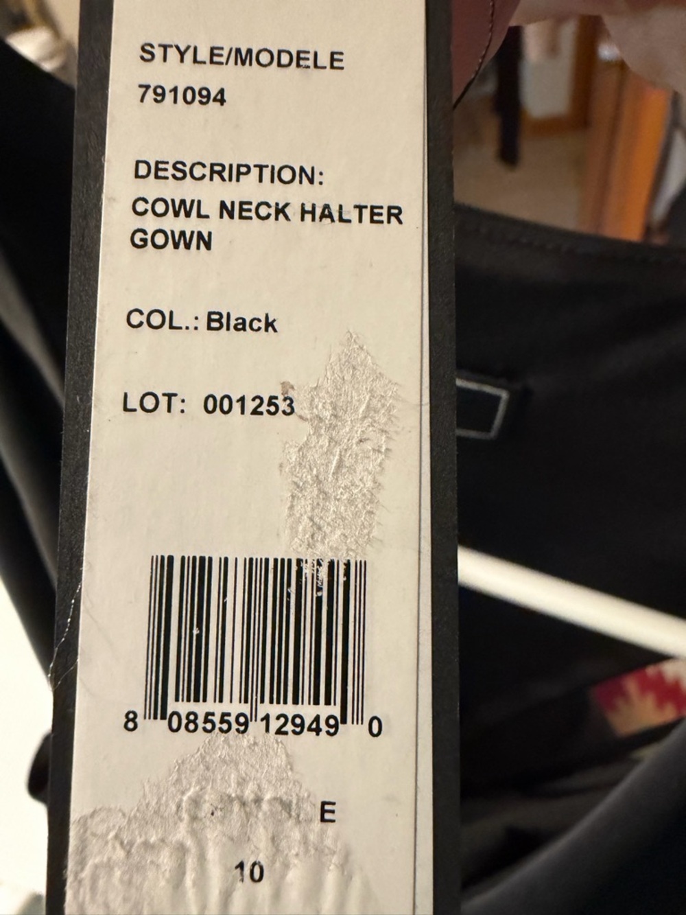 NWT $398 BGBGMaxAzria Black Demi Black Tie Gown, Twist Front & Back Size 10 - Picture 14 of 15
